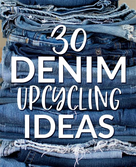 30 Denim Upcycling Ideas Using Old Jeans .